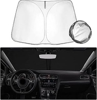 SHAOHAO Compatible with VW Golf MK7 7.5 / Leon MK3 Cupra 5F 2013-2019 Accessories Sun Visor Silver C