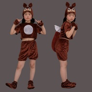 Children's animal squirrel costumes kindergarten stage play cartoon three squirrel costumes儿童动物小松鼠演出