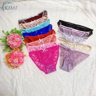 Women Lace Ice Silk Panties Knickers Lingerie Gstring Thong Underwear Briefs