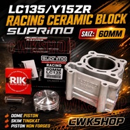 SUPRIMO BLOCK FZ150 LC135 BLOCK SUPRIMO 60MM 62MM 63MM 65MM BLOCK LC135