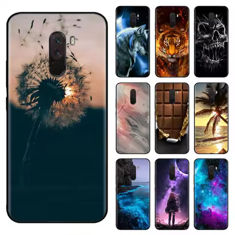 For Pocophone F1 Case Soft Silicon Phone Back Cover for Xiaomi Pocophone F1 Bumper for Xiomi Poco F1