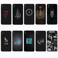 for Xiaomi Redmi 6A 7A 8A 7 8 9 9A 9i 9C VS10 allah Slim Black Border TPU Soft Case | Bare Phone Fee