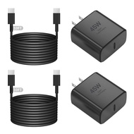 iPhone 17 Charger Fast Charging,2Pack 45W USB C Charger Block Power Adapter&10FT Type C USB C to C C