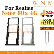 For Realme Note 60x 4G RMX3938 Sim Card Tray Sim Card Slot Holder Card Holder Reader SD Slot Adapter