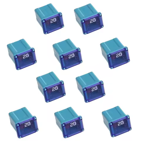 10Pcs Box Automotive Low Profile JCASE Fuse 20/30/40 Amp Fuse Kit for Cars and SUVs, Chevy/GM, Nissa