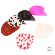 KOQZM] 10Pcs Miniature Plastic Western Cowboy Cowgirl Hat Doll Decoration Accessories new