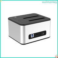 WU Usb3 0 2 Bay HDD Box Case- External HDD Docking Station Holder for  HDD