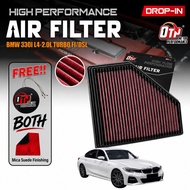 OTP Performance Drop In Air Filter 33-3136 COMPATIBLE WITH BMW 330I L4-2.0L TURBO F/I/DSL Washable P