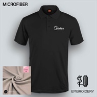 [Sulam] Microfiber Polo Midea Aircond T-Shirt Embroidery Logo MEDR-149