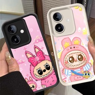 G-29 Labubu Casing for Realme 14 14T 14X 9i C35 C31 Narzo 50A 5G Black and WhitePrime