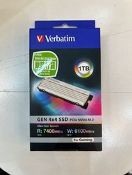 🔥激平現貨🔥Verbatim GEN 4x4 PCIe NVMe M.2 2280 SSD (For Gaming) PS5