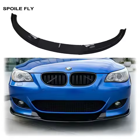 3PCS 2005 To 2011 For BMW 5 Series M5 Look E60 E61 M5 Bumper Style HM Style Front Lip Bumper Diffuse