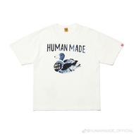 Human made letter logo duck pattern printing design short sleeved Tshirt Combed cotton fabric short 