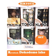 Revoltech dokodemo issho set of 6 Genuine JP NEW