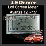 LEDrv Meter Digital Screen for Toyota Avanza 2012-2015 Year LCD Display Meter