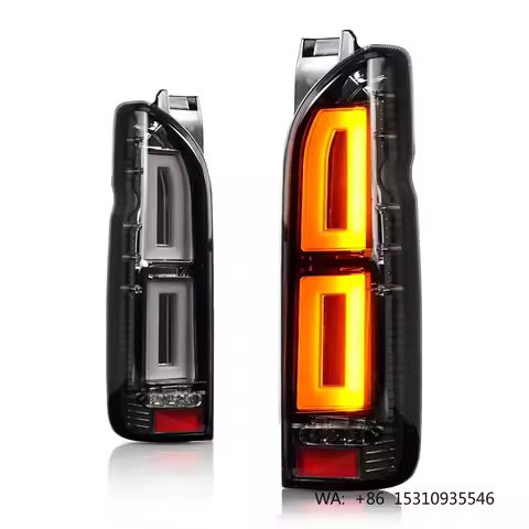 Hiace 2005-2018 Custom Bright LED Tail Lamp High Bright Waterproof Auto Rear Replacement Parts