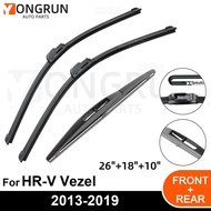 Car Windshield Windscreen Front Rear Wiper Rubber Accessories For Honda HR-V Vezel 26" 18" 10" 2013 