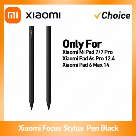 Xiaomi Focus Stylus Pen Black For Xiaomi Pad 7 / 7Pro Mi Pad 6s Pro 12.4 Tab 8192 level Sense Magnet