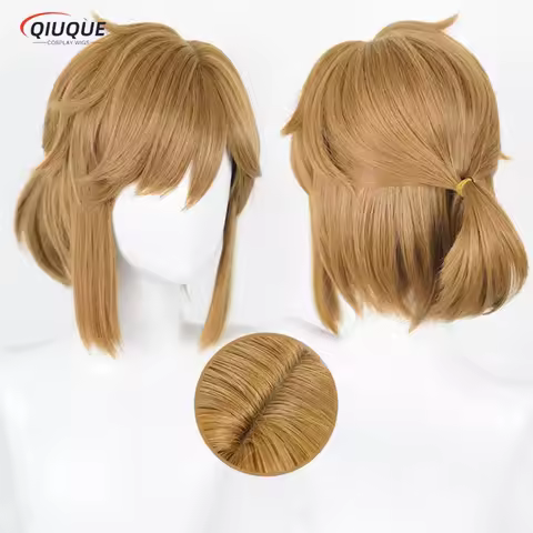New Link Cosplay Wig Anime Twilight Princess Breath of the Wild Tears of the Kingdom Heat Resistant 