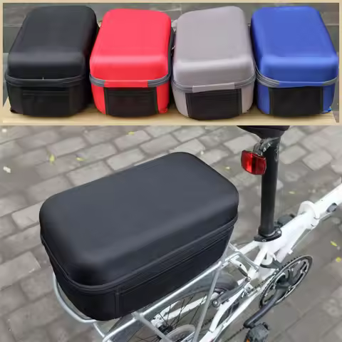 Folding bicycle pannier hard shell rear rack bag for Dahon 412 P8 mountain bike rear rack bag cyclin
