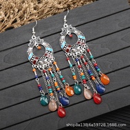 Ethnic Style Earrings Famous Ethnic Style Retro Tibetan Accessories Ancient Costume Miao Ethnic Jewe