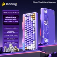 AULA LEOBOG Hi65 Customized Mechanical Keyboard 66Key Tri-Mode CNC Aluminum Case RGB Knob Wireless g