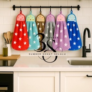 HANGING HAND TOWEL / PATTERNED TOWEL / KITCHEN TOWEL / MULTIFUNCTIONAL MICROFIBER HANGING TOWEL