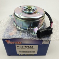 มอเตอร์พัดลมไฟฟ้าสำหรับหม้อน้ำ Honda Jazz 2009  City 2009 รหัส H25-6422