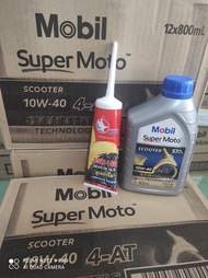 Dầu nhớt Mobil xe ta ga 10w40 800ml Chính hãng Mobil nhập khẩu + tặng NHỚT HỘP SỐ 85w140 chống hú