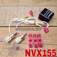 LED SIGNAL BULB WHITE ORANGE T15 LAMPU DEPAN YAMAHA NVX155 V1 V2 CONTACT MOTORCYCLE FLASH TURN CACIN