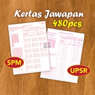 Standard SPM UPSR Objective Answer Sheet UPSR Objective Answer Paper SPM Exam Paper Exam Exam (480 S