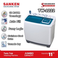 Promo SANKEN Mesin Cuci 2 Tabung 11KG TW-1222 Limited