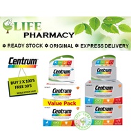 Centrum Multivitamin ( 2x100's FOC 30's/100's) //// Centrum Silver ( 2x100's FOC 30's/100's) 04/2025