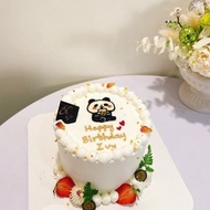 小熊貓 動物蛋糕 繪圖蛋糕 生日蛋糕 客製化蛋糕 鑠甜點 自取