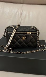 Chanel 22P 小盒子Chanel 22P 牛皮長盒黑色 Black Caviar Long Box