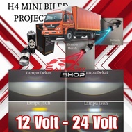 H4 Mini Biled Projector Lamp With EyeDEVIL And Fan Laser Light Motor Car 12 VOLT 24 Truck Bus Canter