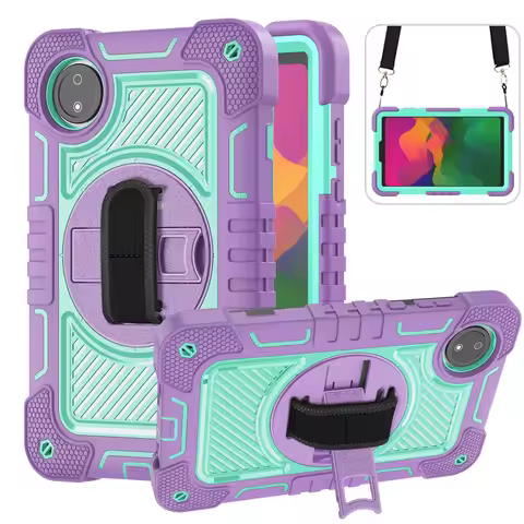 Rotatable Stand Case For Xiaomi Redmi Pad SE 8.7 2024 (Redmi Pad SE 4G) PC-Silicone Cover Shockproof