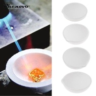 phenovo High- Quartz Silica Crucible Dish Cup for Melting Casting Refining Gold