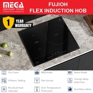 FUJIOH FH-ID3530 60CM 3-ZONE FLEX INDUCTION HOB | 9 Power Settings | Pan Sensor | Slider Control