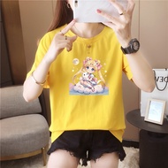 6Y777 Tshirt Clothes T shirt Plus Size T shirt Women's T shirt Blouse Leisure Fashion tee Silk T-Shi