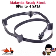 For Corsair 6PIN to 4 SATA HX750i/850i/1000i/HX1200i/AX760i/AX860i/AX1200i/AX1500i ETC