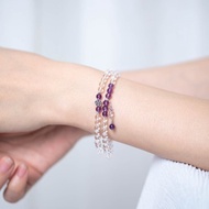 白水晶紫水晶手鍊