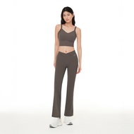 ANDAR Air Cooling Straight Stripes Breathable Flared Pants Casual Yoga Fitness Sports Daily Wear Lon