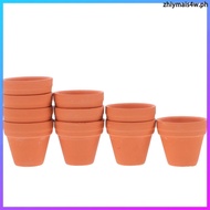 10Pcs 3.5x3.5cm Small Mini Terracotta Pot Clay Ceramic Pottery Planter Cactus Flower Pots Succulent 
