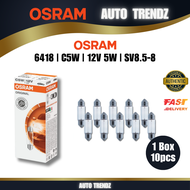 OSRAM Original 6418 | Halogen Bulb | C5W 12V 5W SV8.5-8 | 100% Original | Auto Trendz