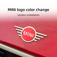 Suitable for BMW MINI COOPER F65 F66 F67 Car Logo Color Change Sticker Personalized Upgrade Non-dest