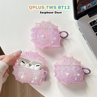 【Trend Front】For QPLUS TWS BT12 Casing Case Soft Silicone Earphone Case Solid Colour Seashell NO.2