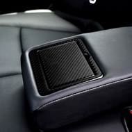14-20 Infiniti Q50 Rear Drain Water Cup Panel Carbon Fiber Interior Stickers Modified Accessories