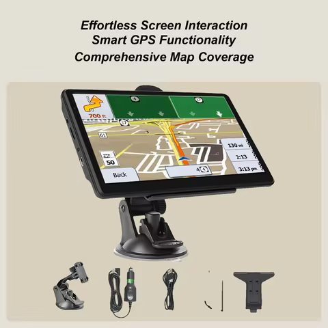 GPS Navigator For Car 7-Inch Vehicle GPS Units Equipment Touchscreen Smart Maps Display Portable Dev