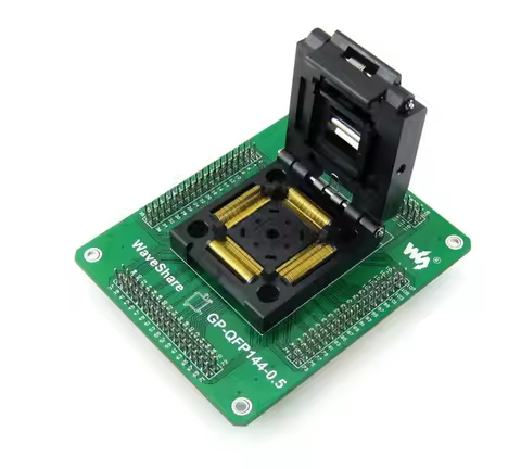 QFP144 TQFP144 LQFP144 GP-QFP144-0.5 Yamaichi IC Test Socket Programming Adapter 0.5mm Pitch+